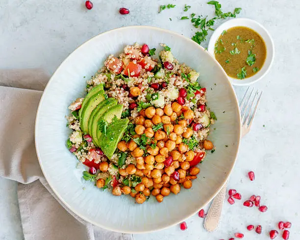 Chickpea and Vegetable Buddha Bowl